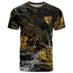 Hawthorn Hawks T Shirt Urban Graffiti Street Art - Bold Abstract Spray Paint