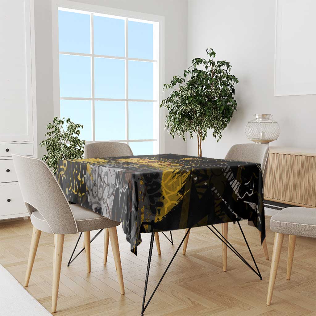 Hawthorn Hawks Tablecloth Urban Graffiti Street Art - Bold Abstract Spray Paint