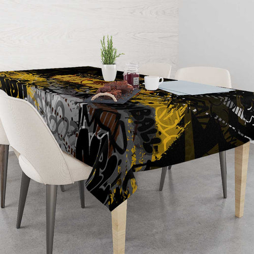 Hawthorn Hawks Tablecloth Urban Graffiti Street Art - Bold Abstract Spray Paint