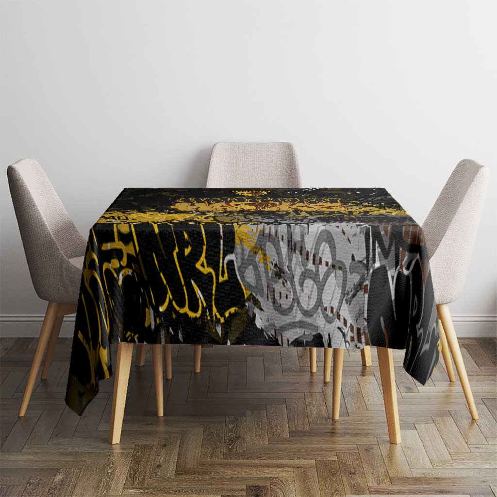 Hawthorn Hawks Tablecloth Urban Graffiti Street Art - Bold Abstract Spray Paint
