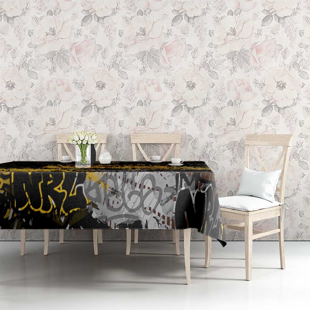 Hawthorn Hawks Tablecloth Urban Graffiti Street Art - Bold Abstract Spray Paint
