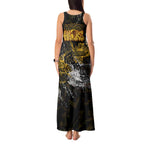 Hawthorn Hawks Tank Maxi Dress Urban Graffiti Street Art - Bold Abstract Spray Paint