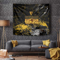 Hawthorn Hawks Tapestry Urban Graffiti Street Art - Bold Abstract Spray Paint