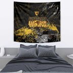 Hawthorn Hawks Tapestry Urban Graffiti Street Art - Bold Abstract Spray Paint