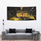 Hawthorn Hawks Tapestry Urban Graffiti Street Art - Bold Abstract Spray Paint