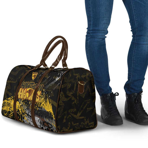 Hawthorn Hawks Travel Bag Urban Graffiti Street Art - Bold Abstract Spray Paint