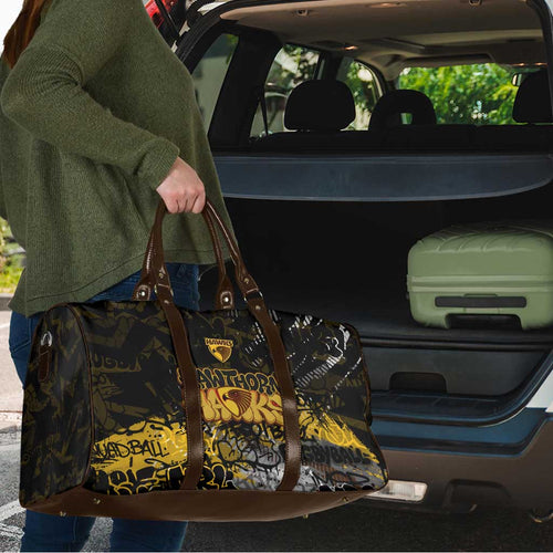 Hawthorn Hawks Travel Bag Urban Graffiti Street Art - Bold Abstract Spray Paint