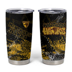 Hawthorn Hawks Tumbler Cup Urban Graffiti Street Art - Bold Abstract Spray Paint