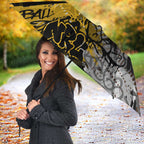 Hawthorn Hawks Umbrella Urban Graffiti Street Art - Bold Abstract Spray Paint