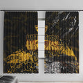 Hawthorn Hawks Window Curtain Urban Graffiti Street Art - Bold Abstract Spray Paint