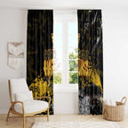 Hawthorn Hawks Window Curtain Urban Graffiti Street Art - Bold Abstract Spray Paint