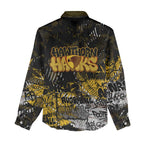 Hawthorn Hawks Women Casual Shirt Urban Graffiti Street Art - Bold Abstract Spray Paint