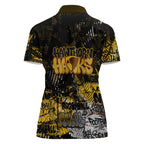 Hawthorn Hawks Women Polo Shirt Urban Graffiti Street Art - Bold Abstract Spray Paint