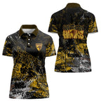 Hawthorn Hawks Women Polo Shirt Urban Graffiti Street Art - Bold Abstract Spray Paint