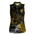 Hawthorn Hawks Women Sleeveless Polo Shirt Urban Graffiti Street Art - Bold Abstract Spray Paint