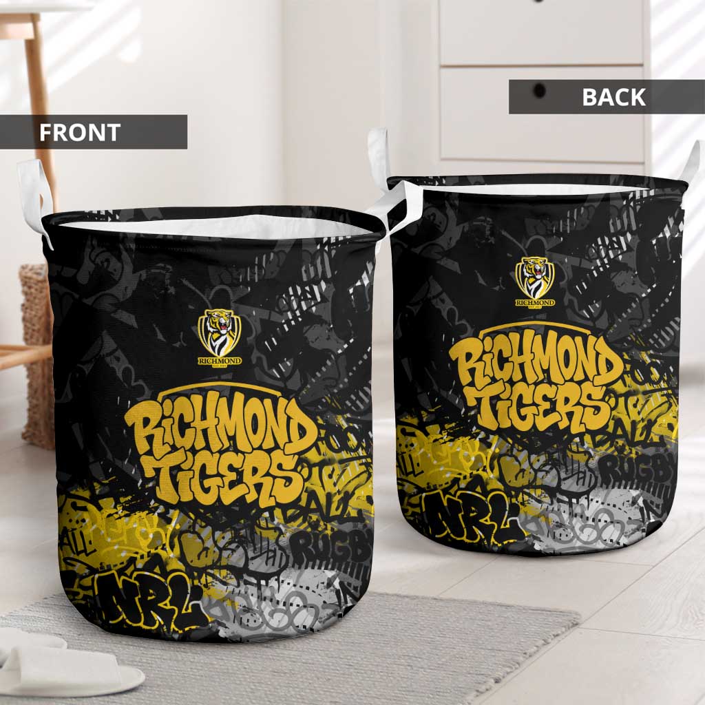 Richmond Tigers Laundry Basket Urban Graffiti Street Art - Bold Abstract Spray Paint