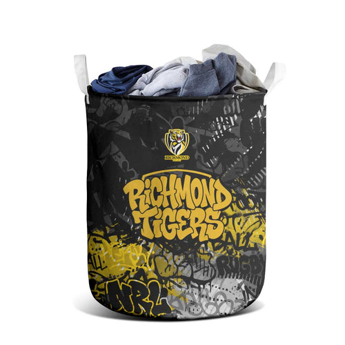 Richmond Tigers Laundry Basket Urban Graffiti Street Art - Bold Abstract Spray Paint