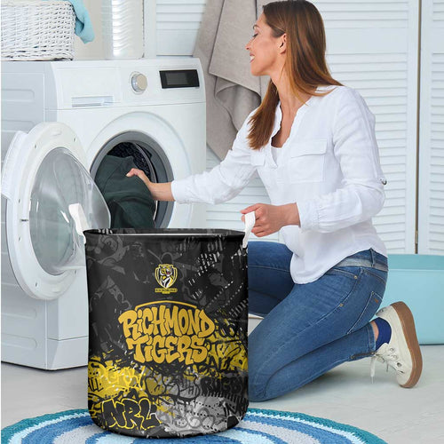 Richmond Tigers Laundry Basket Urban Graffiti Street Art - Bold Abstract Spray Paint