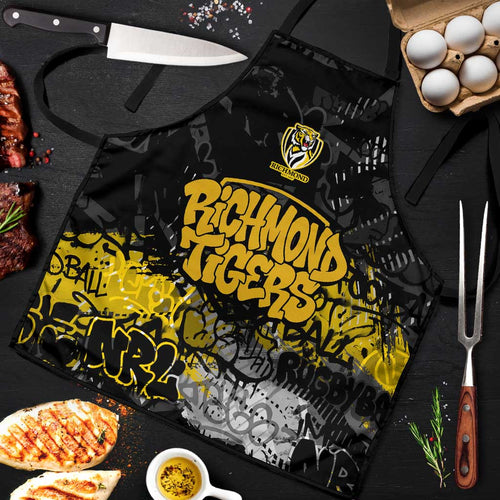 Richmond Tigers Apron Urban Graffiti Street Art - Bold Abstract Spray Paint