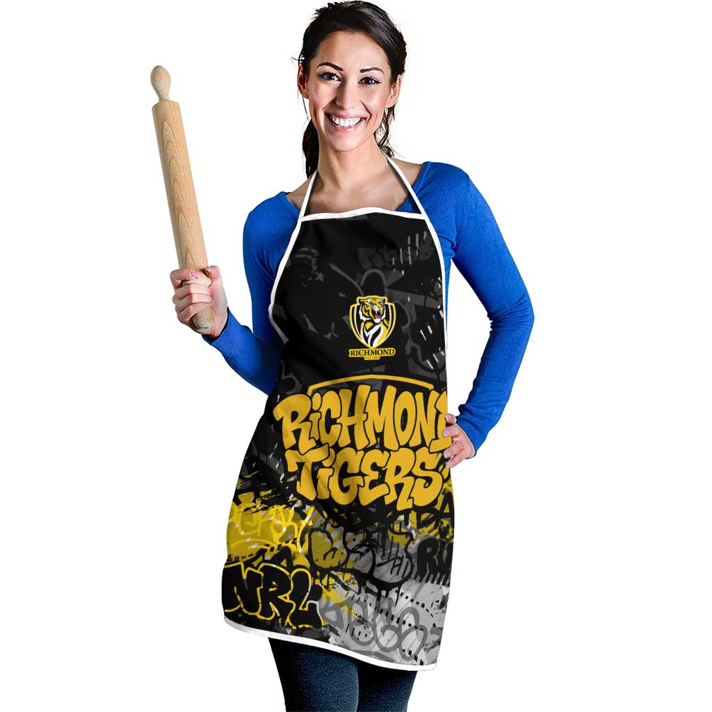 Richmond Tigers Apron Urban Graffiti Street Art - Bold Abstract Spray Paint