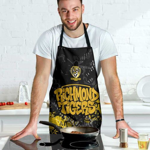 Richmond Tigers Apron Urban Graffiti Street Art - Bold Abstract Spray Paint