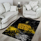 Richmond Tigers Area Rug Urban Graffiti Street Art - Bold Abstract Spray Paint