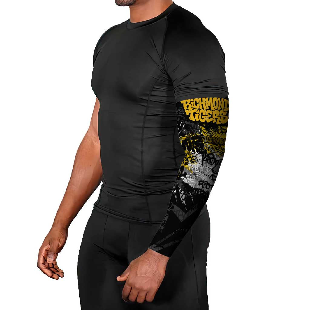 Richmond Tigers Arm Sleeves Urban Graffiti Street Art - Bold Abstract Spray Paint