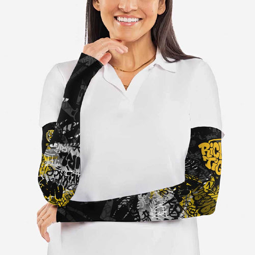 Richmond Tigers Arm Sleeves Urban Graffiti Street Art - Bold Abstract Spray Paint