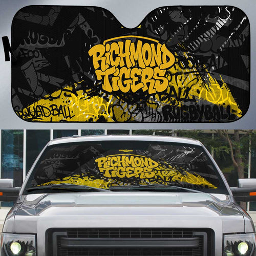 Richmond Tigers Auto Sun Shade Urban Graffiti Street Art - Bold Abstract Spray Paint