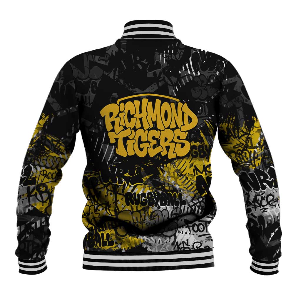 Richmond Tigers Baseball Jacket Urban Graffiti Street Art - Bold Abstract Spray Paint