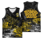 Richmond Tigers Basketball Jersey Urban Graffiti Street Art - Bold Abstract Spray Paint