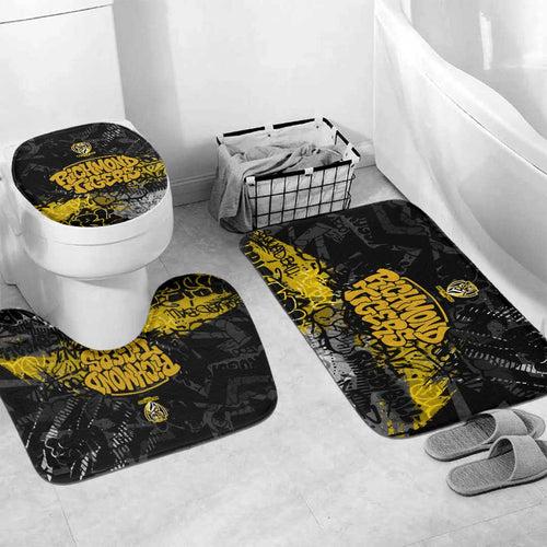 Richmond Tigers Bathroom Set Urban Graffiti Street Art - Bold Abstract Spray Paint