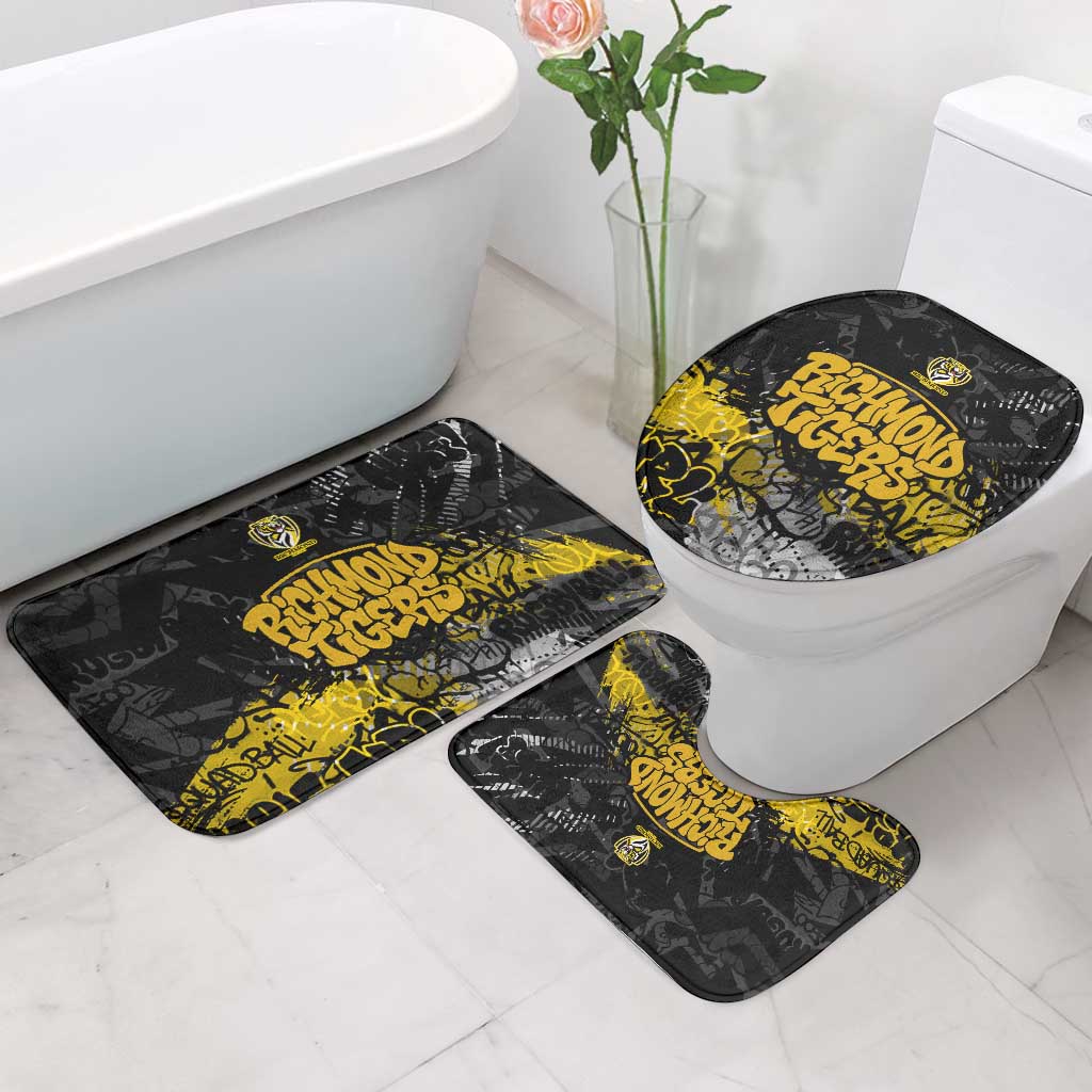 Richmond Tigers Bathroom Set Urban Graffiti Street Art - Bold Abstract Spray Paint