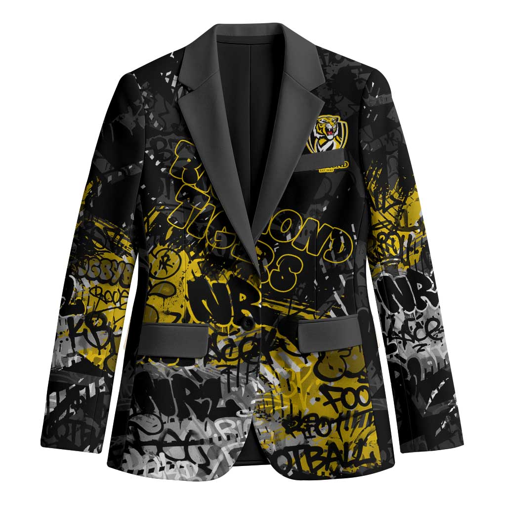 Richmond Tigers Blazer Urban Graffiti Street Art - Bold Abstract Spray Paint
