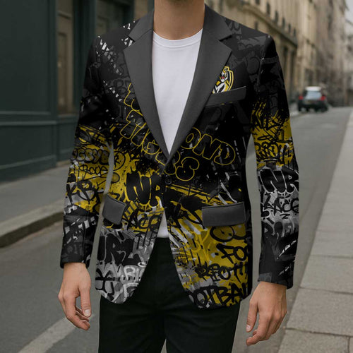 Richmond Tigers Blazer Urban Graffiti Street Art - Bold Abstract Spray Paint