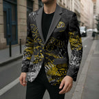 Richmond Tigers Blazer Urban Graffiti Street Art - Bold Abstract Spray Paint