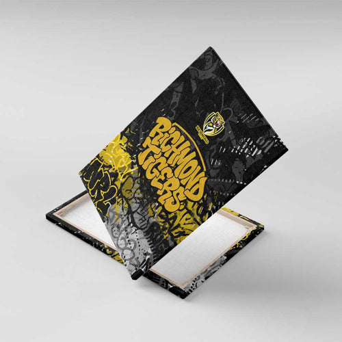 Richmond Tigers Canvas Wall Art Urban Graffiti Street Art - Bold Abstract Spray Paint