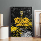 Richmond Tigers Canvas Wall Art Urban Graffiti Street Art - Bold Abstract Spray Paint