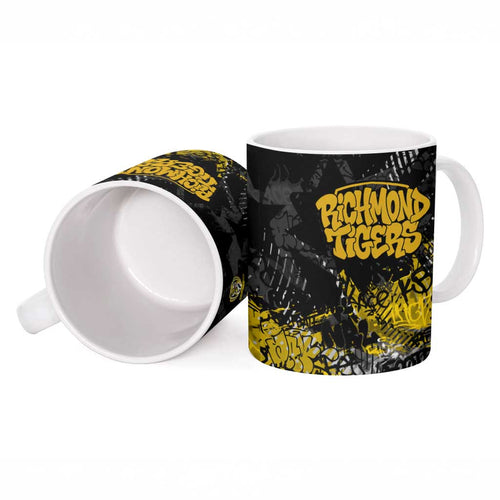 Richmond Tigers Ceramic Mug Urban Graffiti Street Art - Bold Abstract Spray Paint