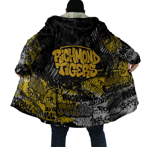Richmond Tigers Cloak Urban Graffiti Street Art - Bold Abstract Spray Paint