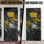 Richmond Tigers Door Cover Urban Graffiti Street Art - Bold Abstract Spray Paint