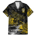 Richmond Tigers Family Matching Off Shoulder Maxi Dress and Hawaiian Shirt Urban Graffiti Street Art - Bold Abstract Spray Paint