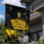 Richmond Tigers Garden Flag Urban Graffiti Street Art - Bold Abstract Spray Paint