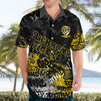 Richmond Tigers Hawaiian Shirt Urban Graffiti Street Art - Bold Abstract Spray Paint