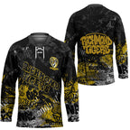 Richmond Tigers Hockey Jersey Urban Graffiti Street Art - Bold Abstract Spray Paint