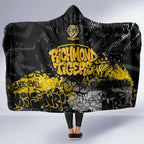 Richmond Tigers Hooded Blanket Urban Graffiti Street Art - Bold Abstract Spray Paint