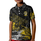 Richmond Tigers Kid Polo Shirt Urban Graffiti Street Art - Bold Abstract Spray Paint