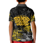 Richmond Tigers Kid Polo Shirt Urban Graffiti Street Art - Bold Abstract Spray Paint