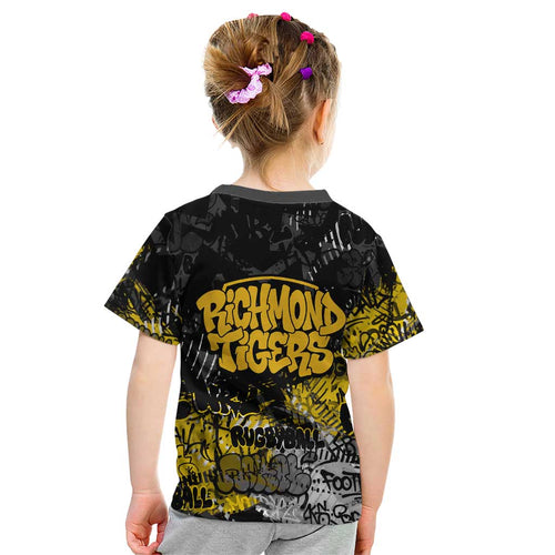 Richmond Tigers Kid T Shirt Urban Graffiti Street Art - Bold Abstract Spray Paint
