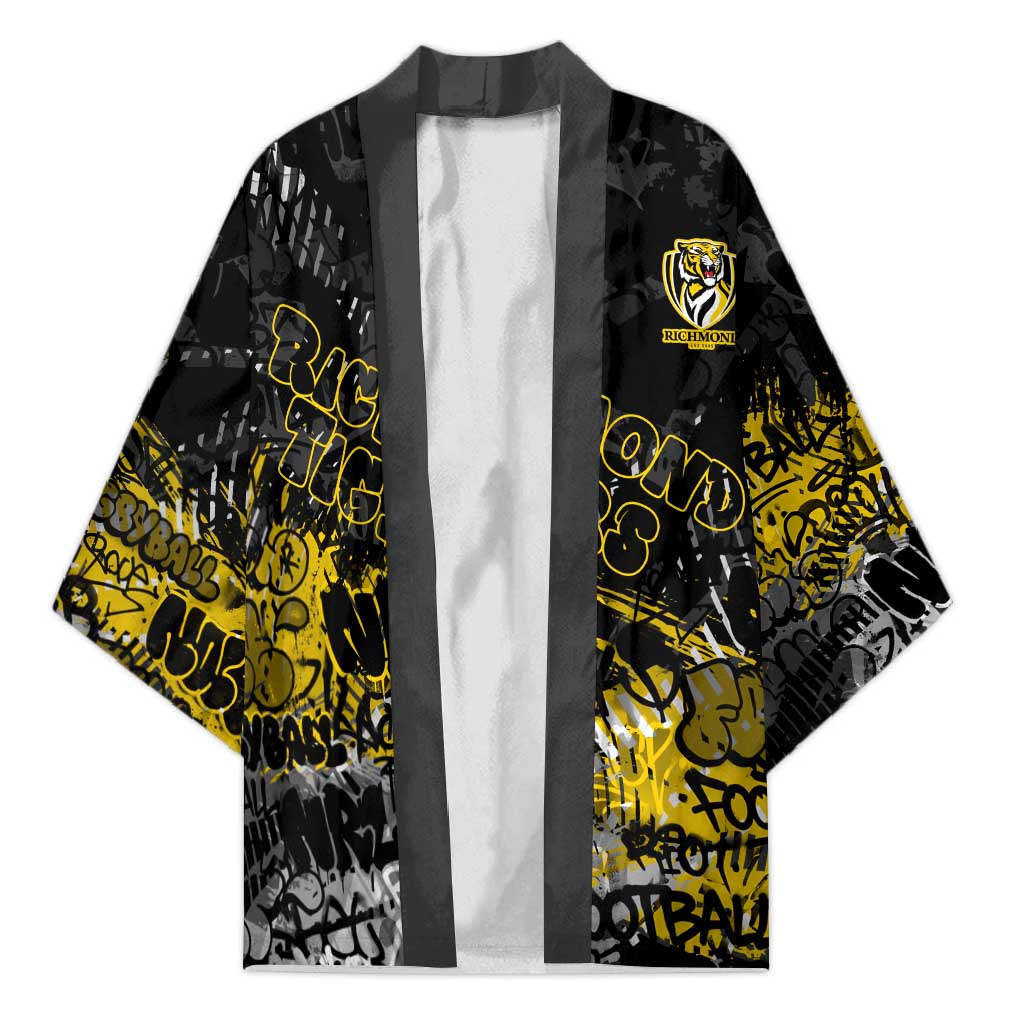 Richmond Tigers Kimono Urban Graffiti Street Art - Bold Abstract Spray Paint